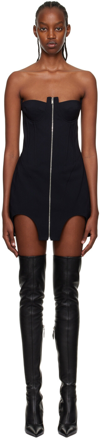 

Черное мини-платье с двойной аркой Dion Lee