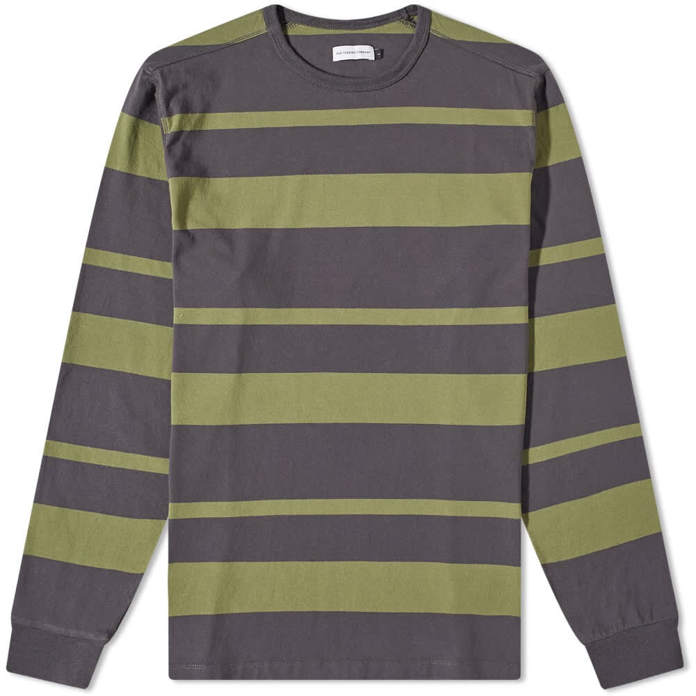 

Футболка POP Trading Company Long Sleeve Broad Stripe Logo Tee, Серый