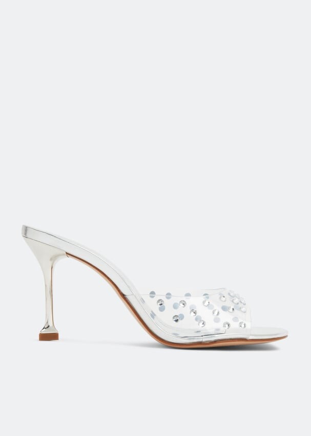

Мюли SCHUTZ Clear crystal mules, серебряный