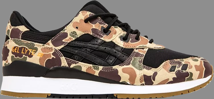 Кроссовки atmos x gel lyte 3 'duck camo' japan release Asics, черный - фото