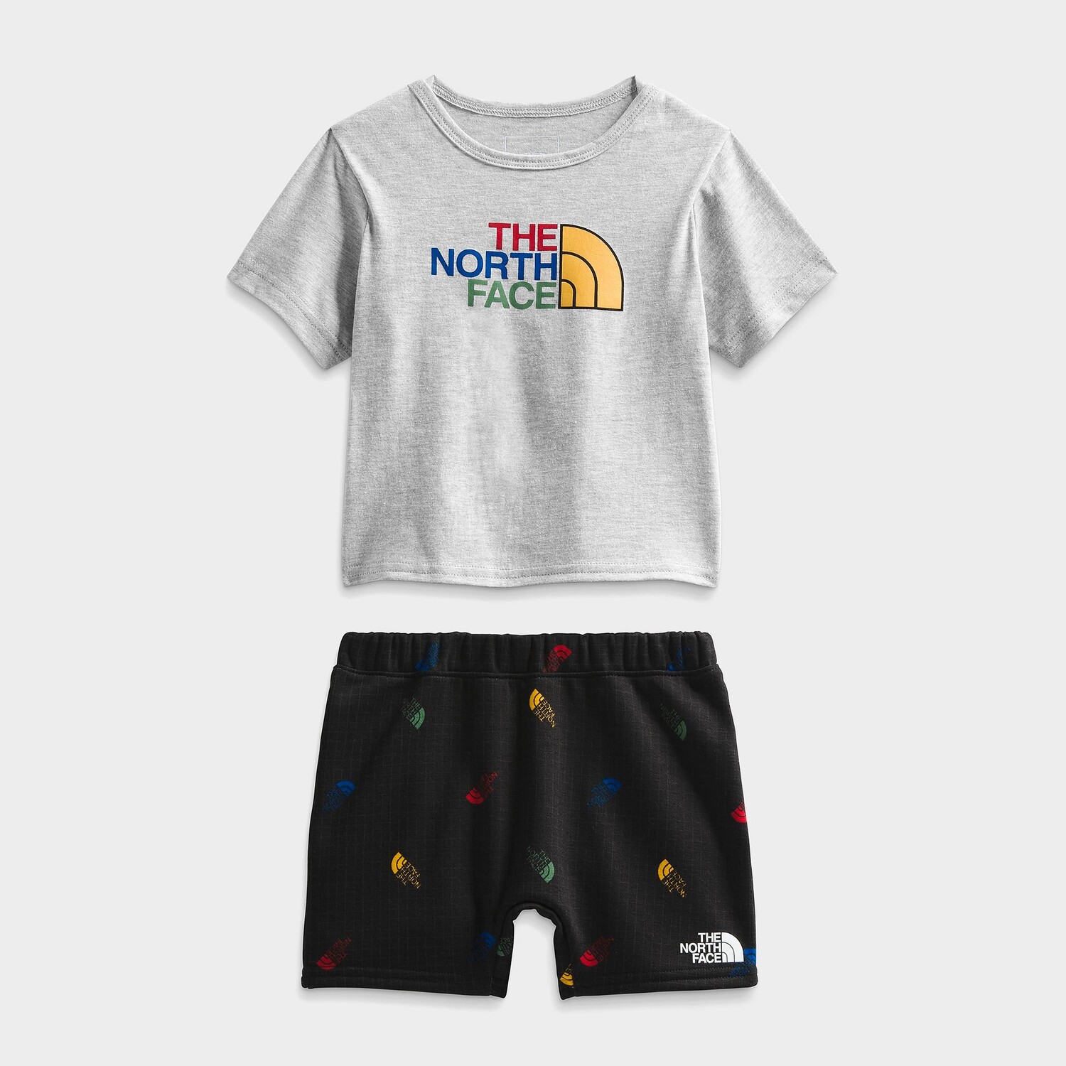 

Infant The North Face Летний комплект из футболки и шорт, черный