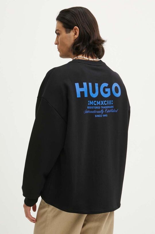 

Хлопковая толстовка Hugo Blue, черный