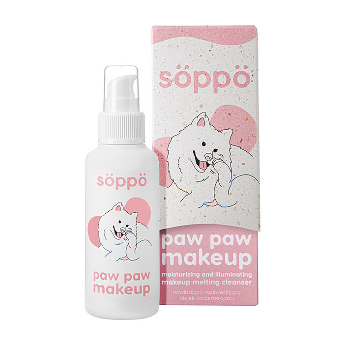 Söppö Paw Paw Make Up натуральное гидрофильное масло для снятия макияжа, 100 мл