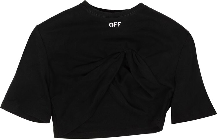 

Футболка Off-White Padded Bra Drape T-Shirt 'Black', черный