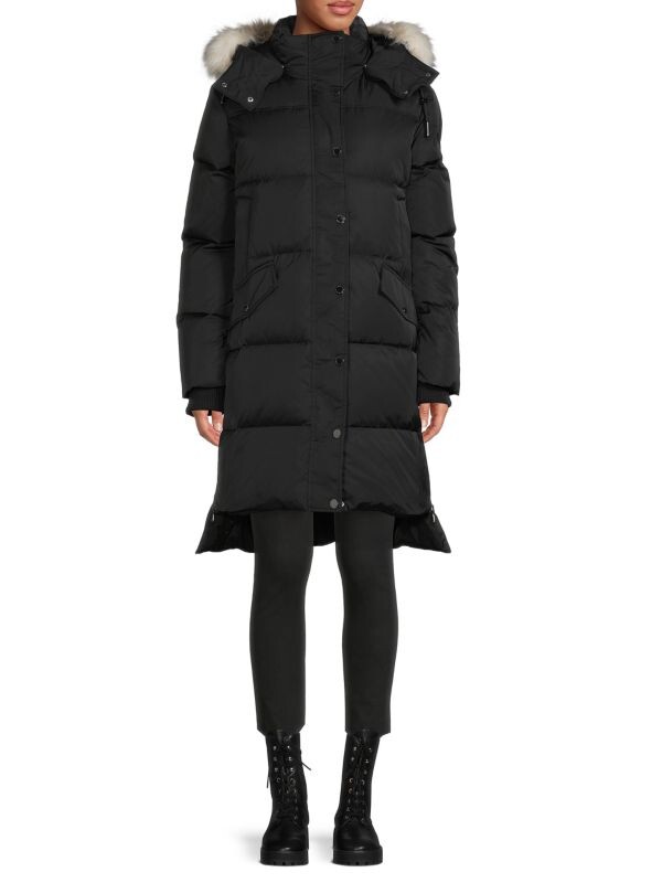 

Парка с отделкой из искусственного меха Pajar Black, Серый