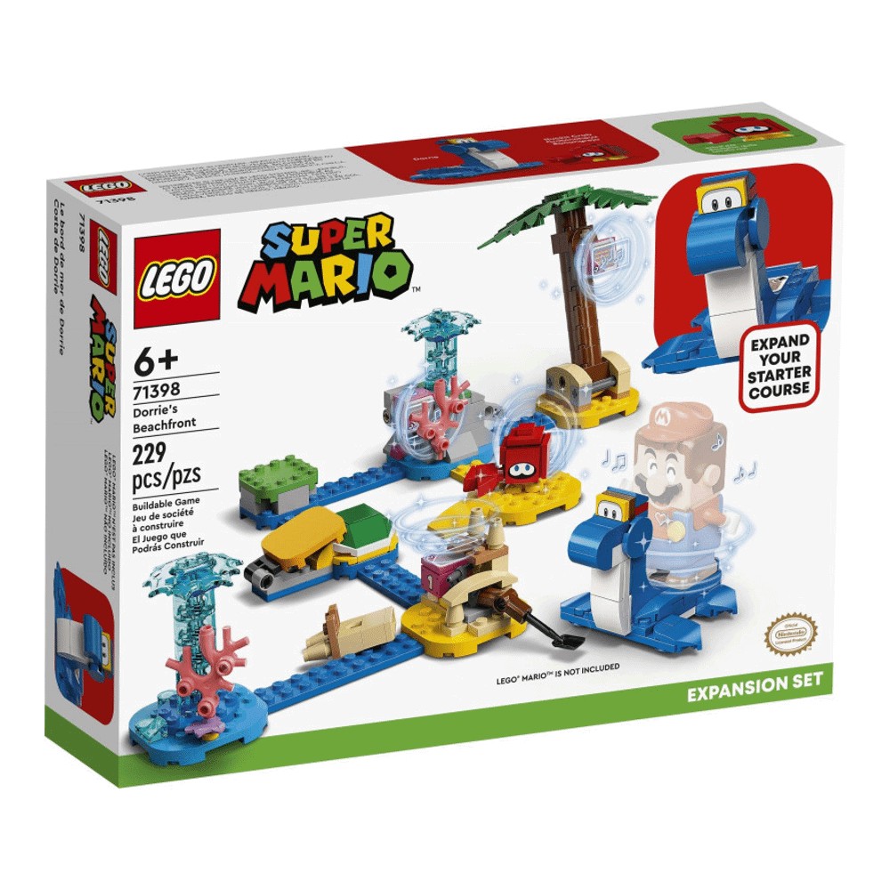 Конструктор LEGO Super Mario 71398 Дополнительный набор Берег Дорри конструктор lego super mario небесный мир лакиту дополнительный набор