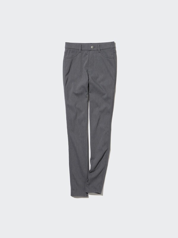 

Леггинсы heattech ultra stretch с высокой посадкой длинные Uniqlo, серый