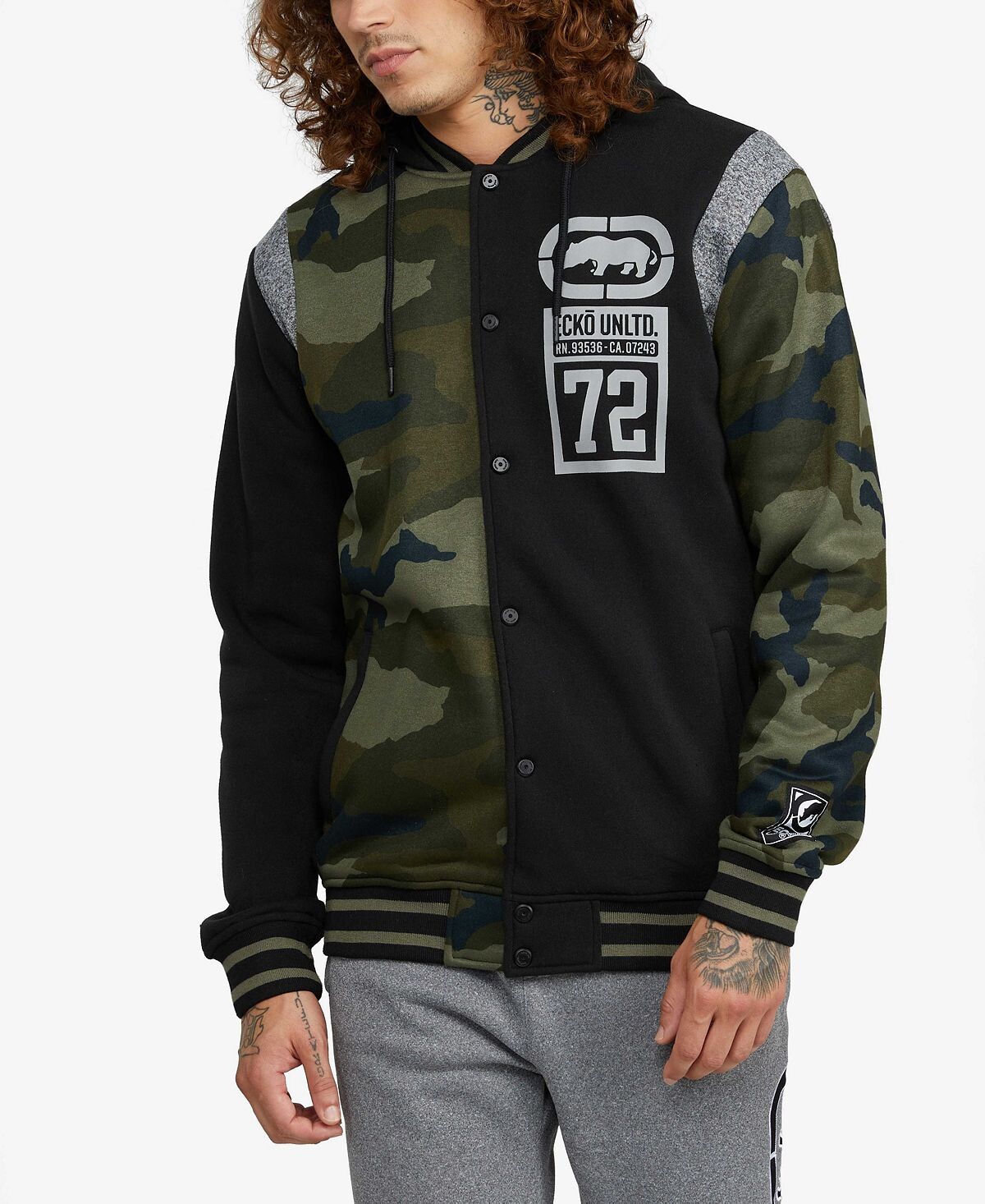 

Мужская университетская куртка duo 72 Ecko Unltd, Черный