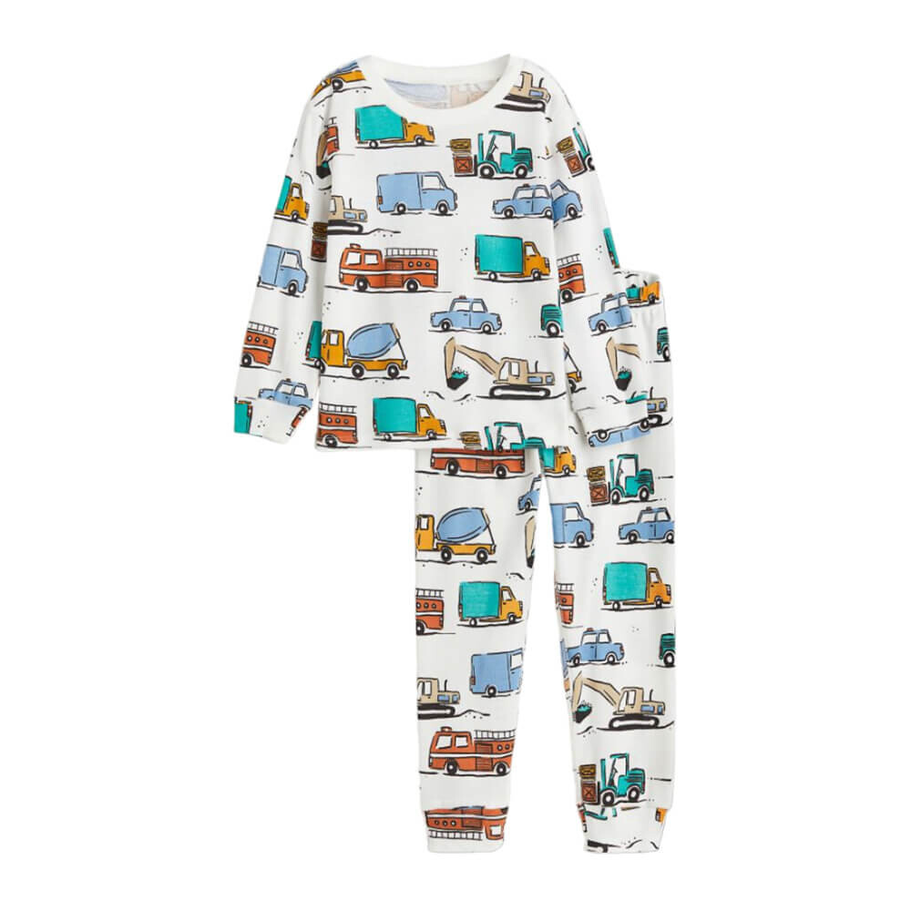 

Пижамы из джерси H&M Vehicles, белый