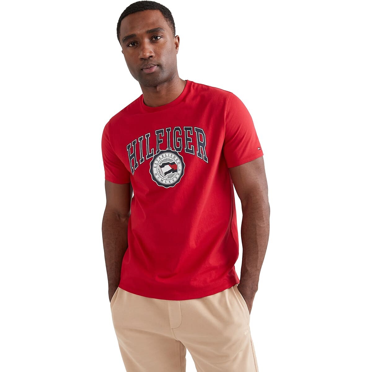 

Футболка Tommy Hilfiger Hilfiger Flag Logo, красный