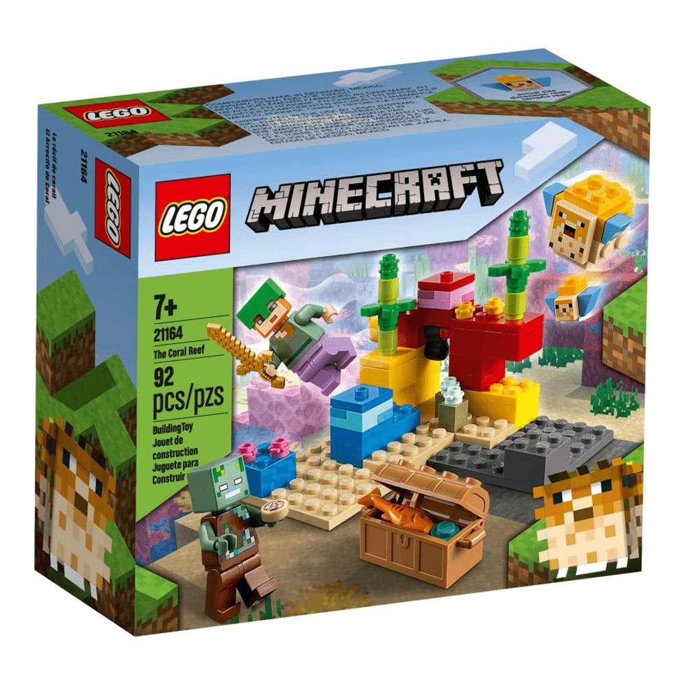 Конструктор LEGO Minecraft 21164 Коралловый риф конструктор lego minecraft 21164 коралловый риф 92 дет