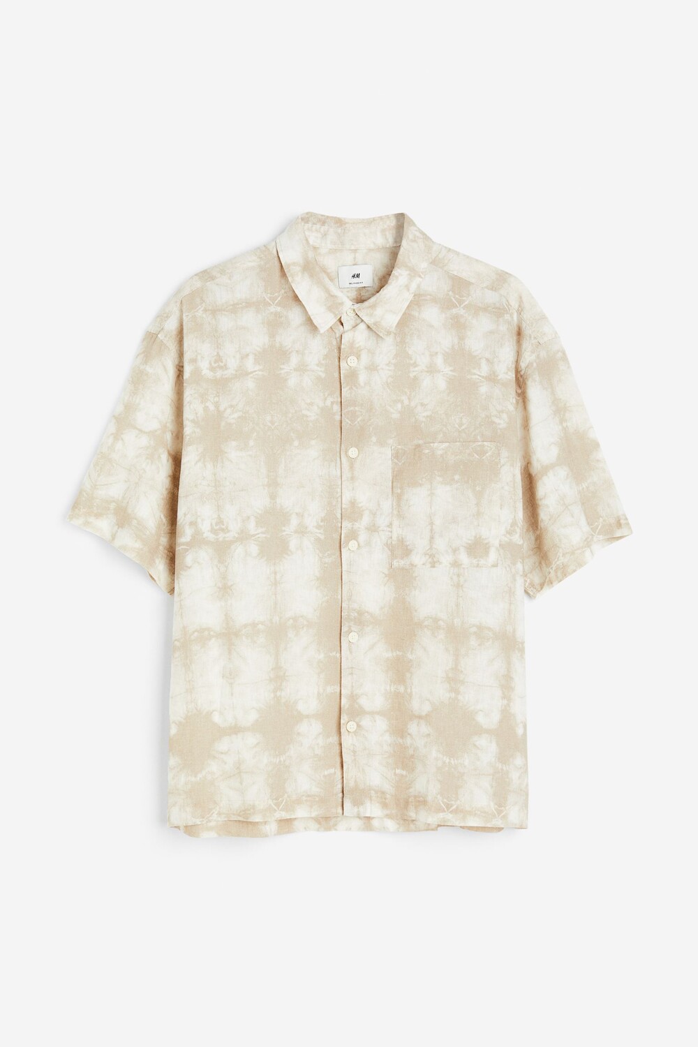 

Рубашка H&M Relaxed Fit Shirt, бежевый
