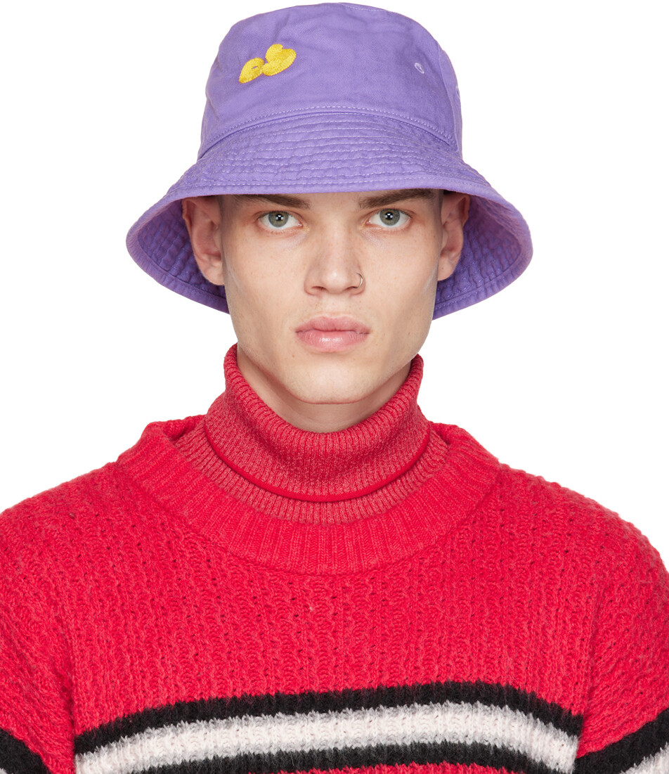 

Пурпурная панама с вышивкой Acne Studios