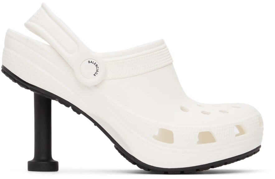 

Белые туфли Crocs Edition Madame Heels Balenciaga