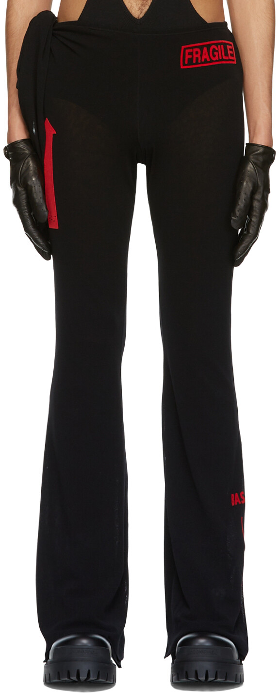 

Эксклюзивные черные расклешенные брюки SSENSE Jean Paul Gaultier