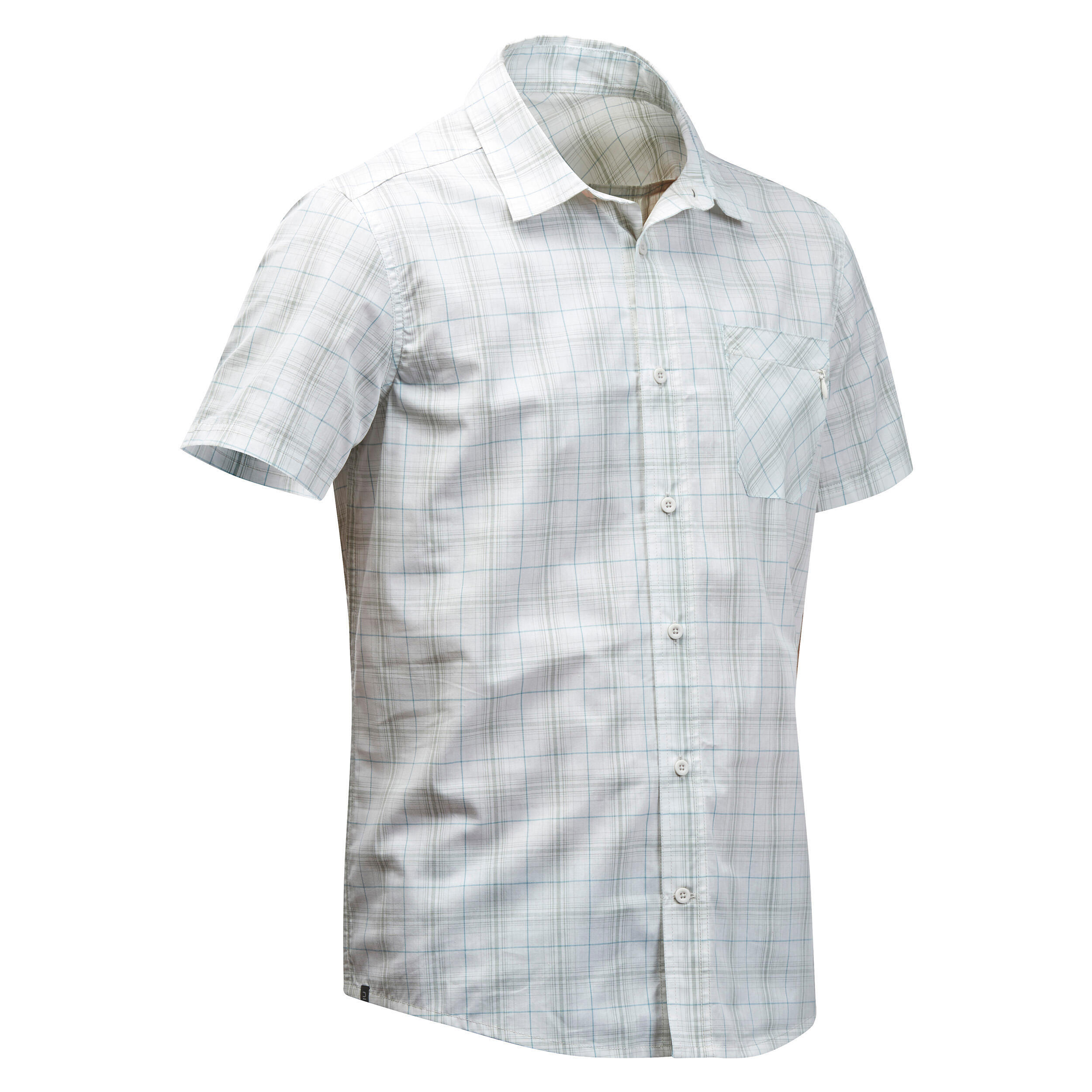 Рубашка мужская Forcalz Travel 100 для путешествий, белый забор узкий для спортивного городка