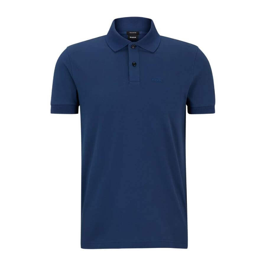 

Футболка-поло Hugo Boss Regular Fit Polo Logo Embroidery, темно-синий