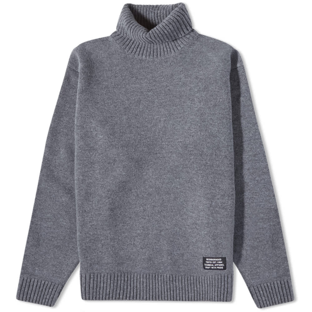 

Джемпер Neighborhood High Neckwool Sweater, Серый