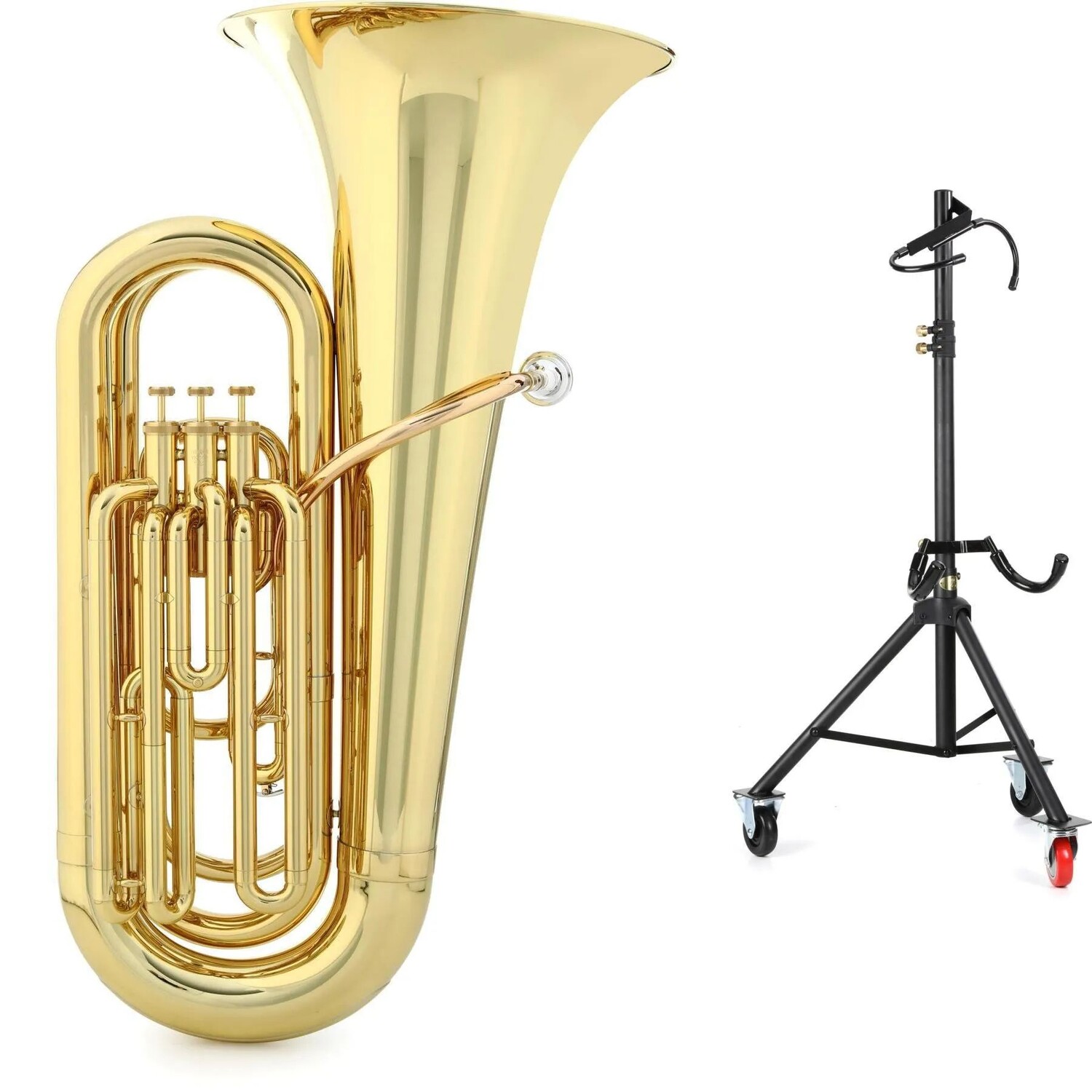 

Новая туба Yamaha YBB-105WC Student BBb с подставкой — размер 3/4, лак