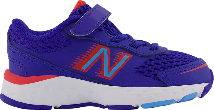 

Кроссовки New Balance 680v6 Bungee Toddler Wide 'Blue Vibrant Sky', синий