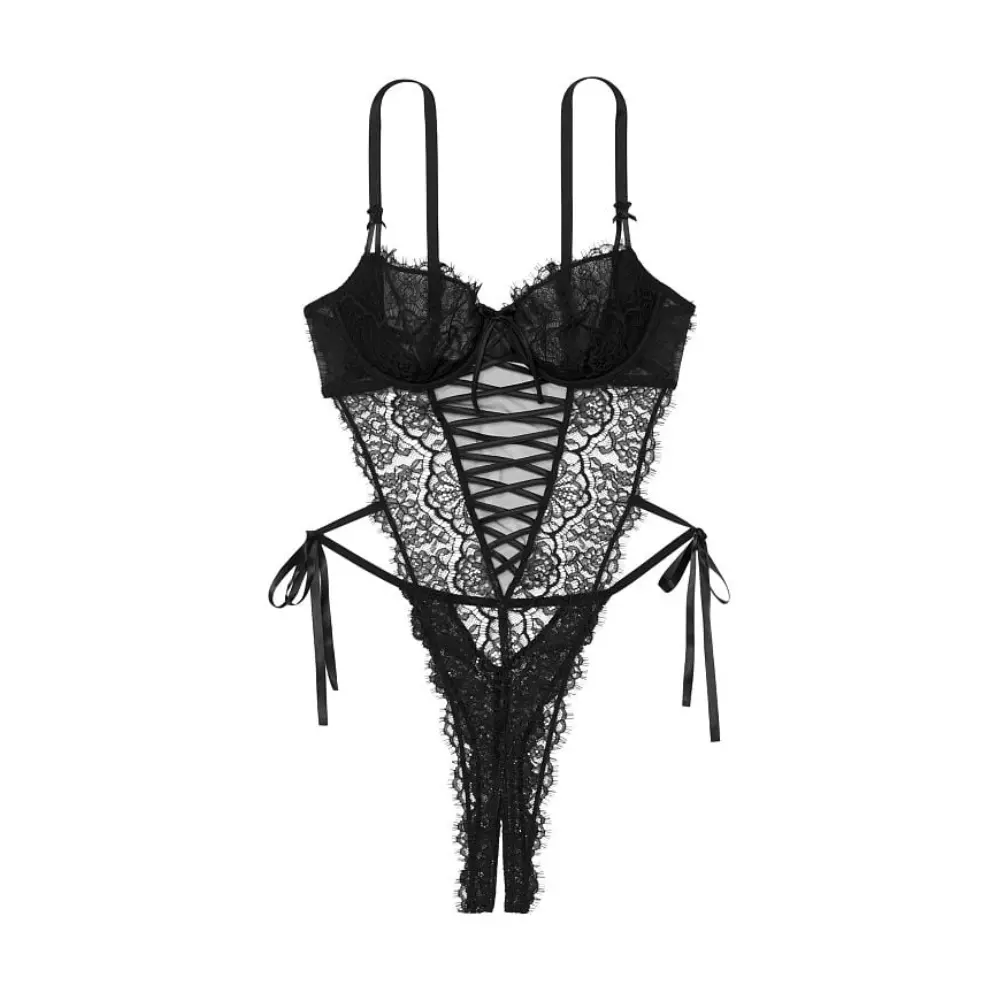 

Боди Victoria's Secret Very Sexy Crotchless Wicked Teddy, черный