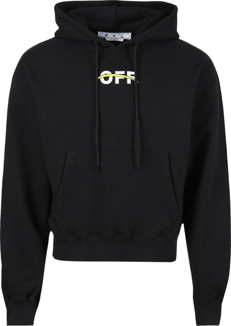 Худи Off-White Industrial Over Hoodie 'Black/White', черный - фото