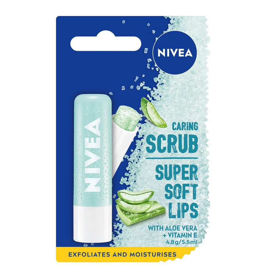 

Nivea Caring Scrub ухаживающий скраб-стик для губ Алоэ Вера 4,8г