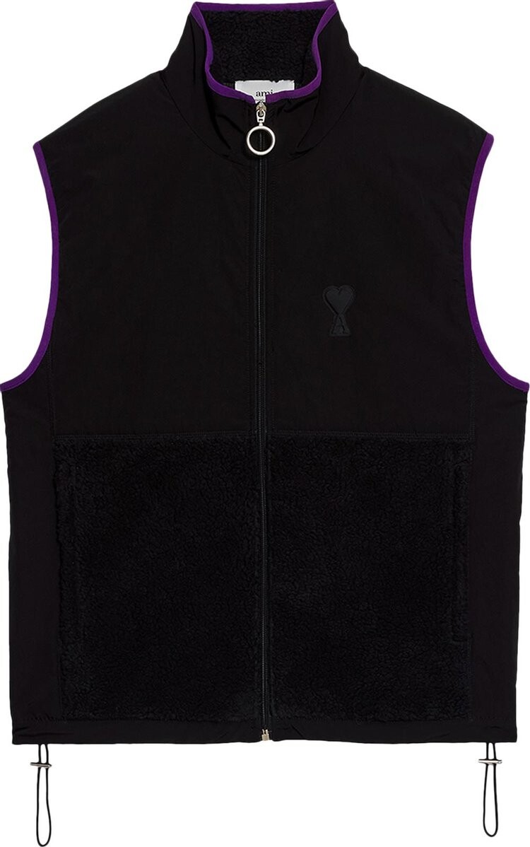 

Куртка Ami Sherpa Zipped Jacket 'Black', черный
