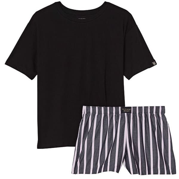 

Пижама Victoria's Secret Cotton Short, черный