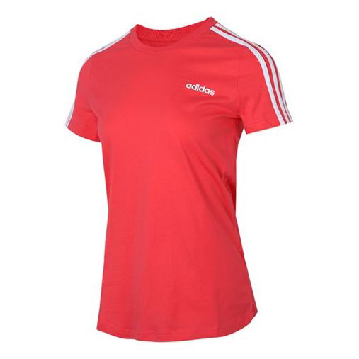 Футболка Adidas Cotton Sports Short Sleeve Pink, Розовый джемпер uniqlo knit cotton 3 4 sleeve черный