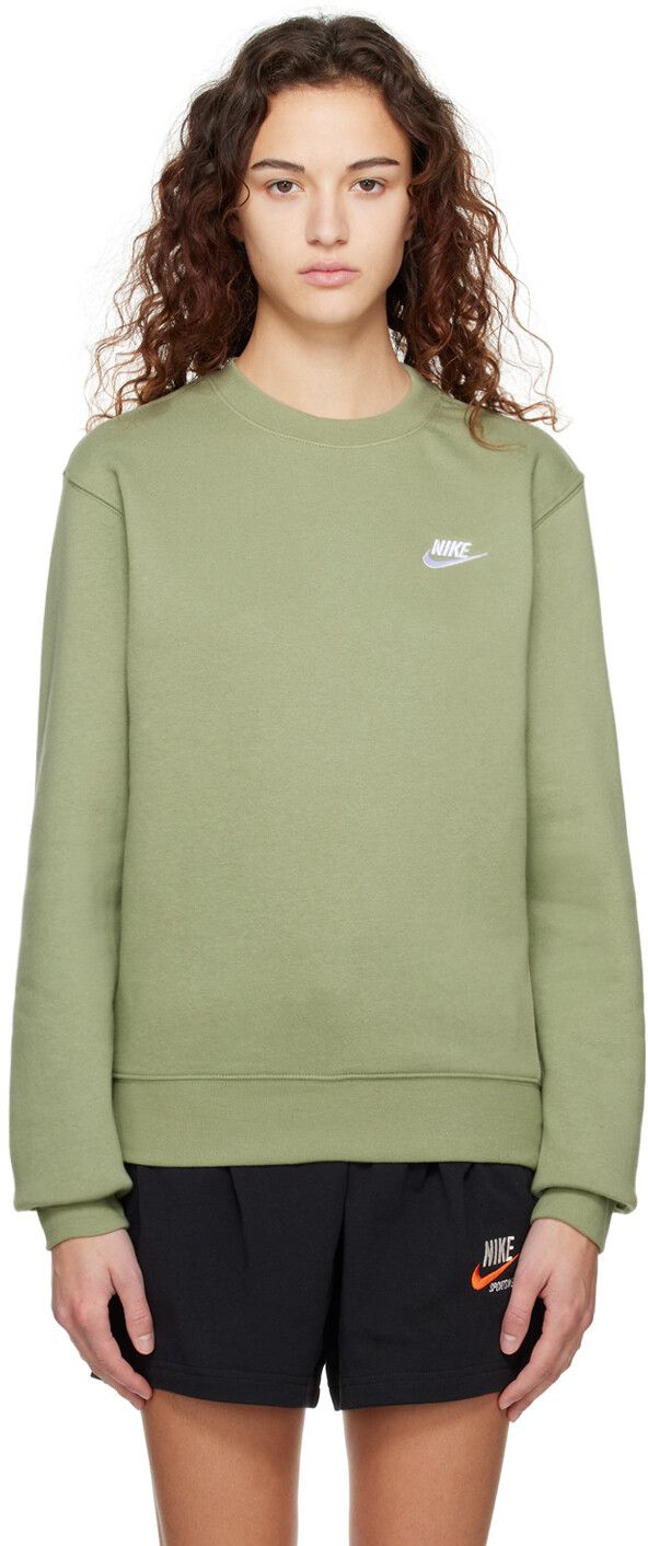 

Зеленый свитшот с вышивкой Nike