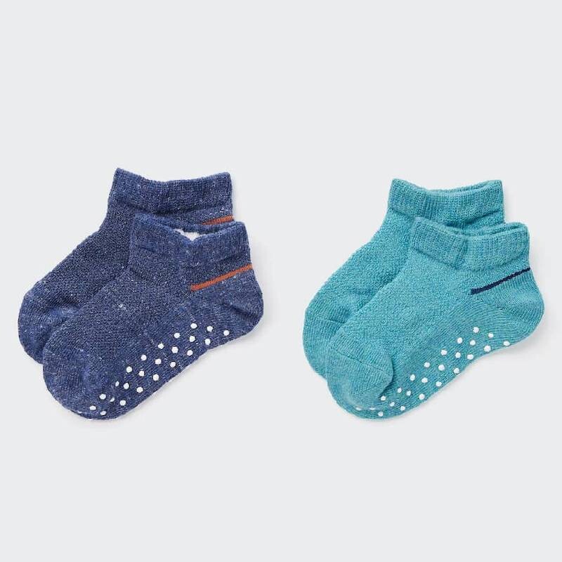 

Носки детские Uniqlo Babies Short Two Pairs, синий
