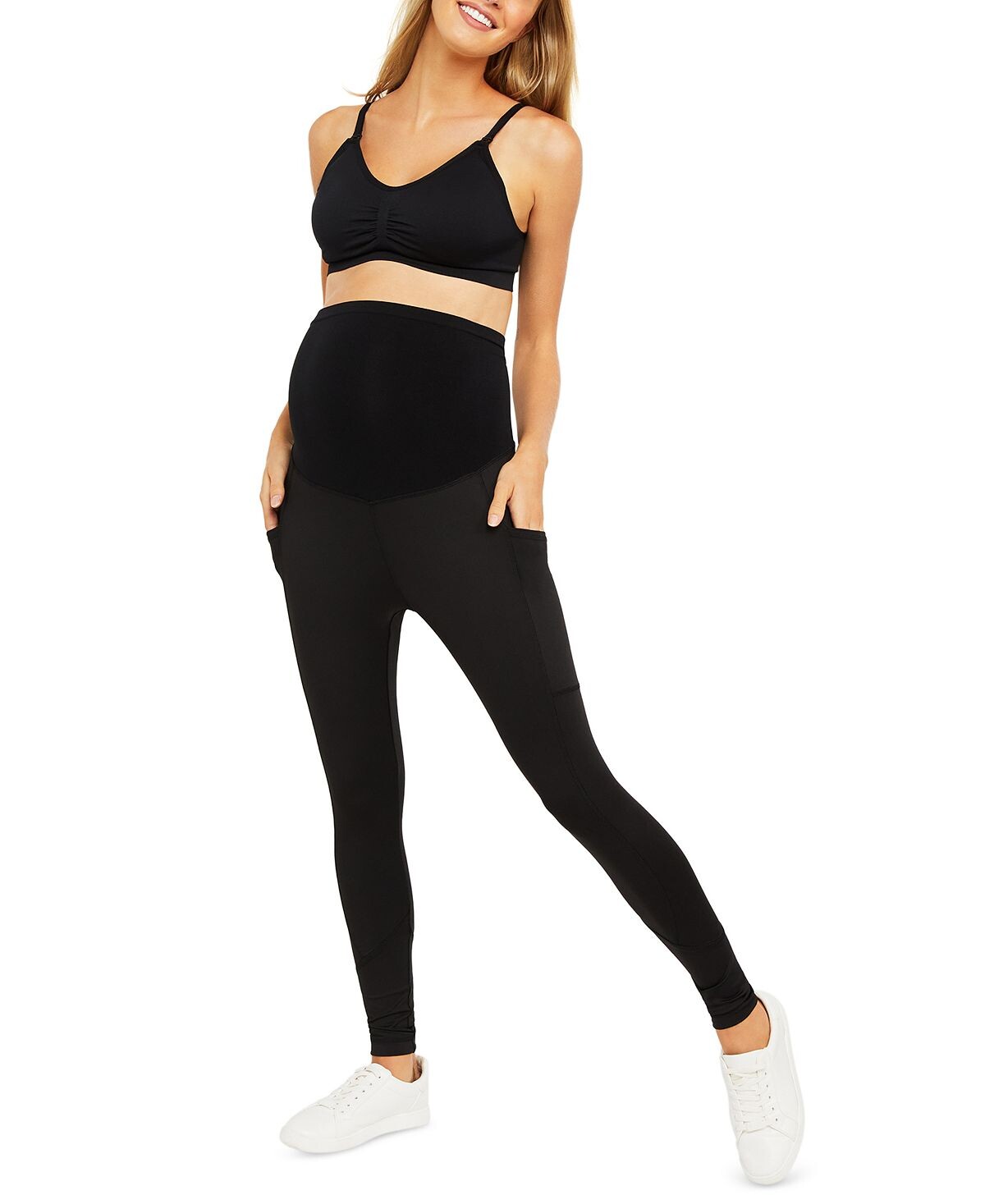 

Леггинсы secret fit belly для беременных Motherhood Maternity, черный