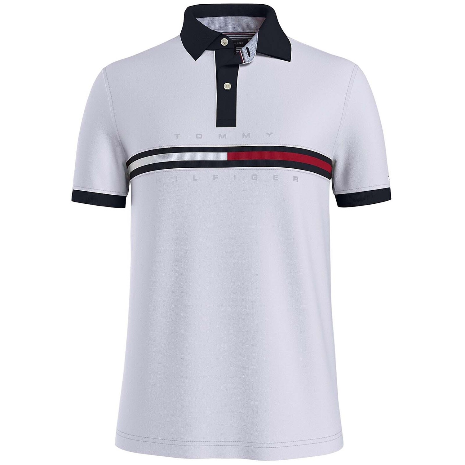 

Поло Tommy Hilfiger Bar Stripe, белый