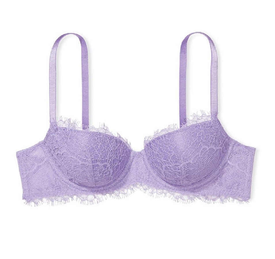 

Бюстгальтер Victoria's Secret Dream Angels Lightly Lined Lace Demi, сиреневый