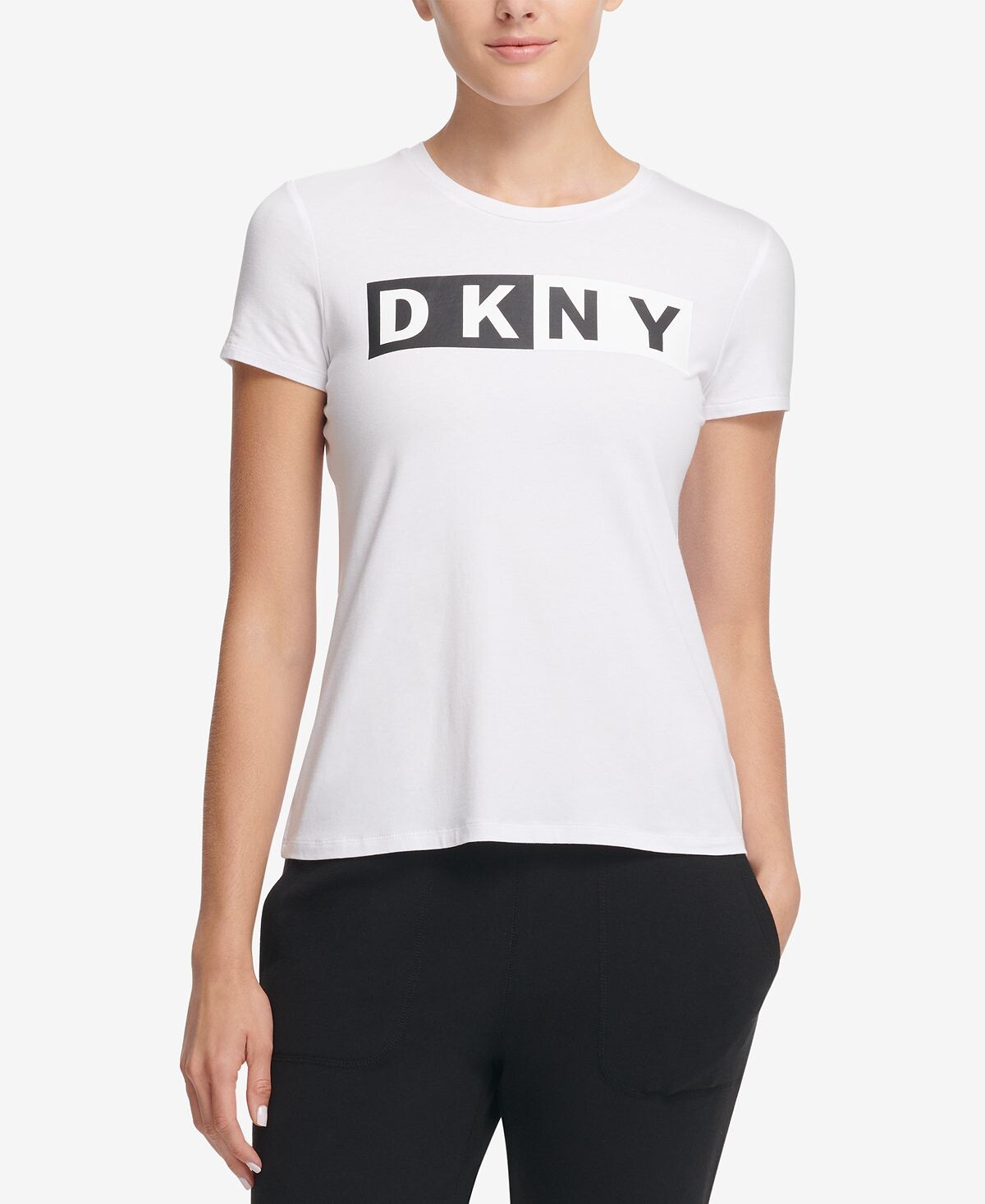 

Футболка с логотипом, созданная для macy's DKNY, белый