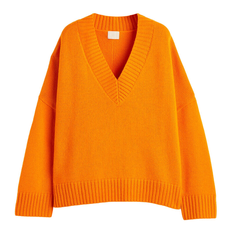 

Свитер H&M Trend Wool, оранжевый