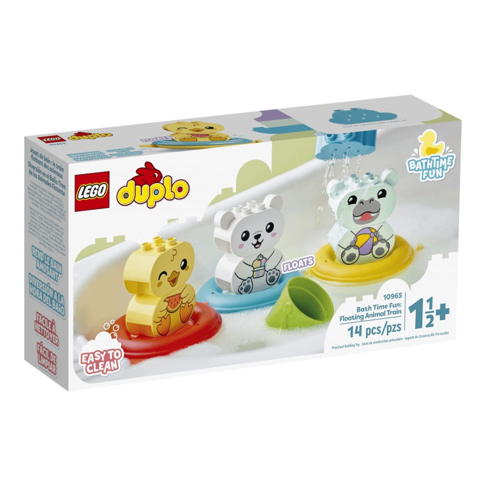 Конструктор LEGO DUPLO 10965 Приключения в ванной: плавучий поезд для зверей игрушки для ванны lego duplo 10964 лего дупло приключения в ванной красная панда на плоту