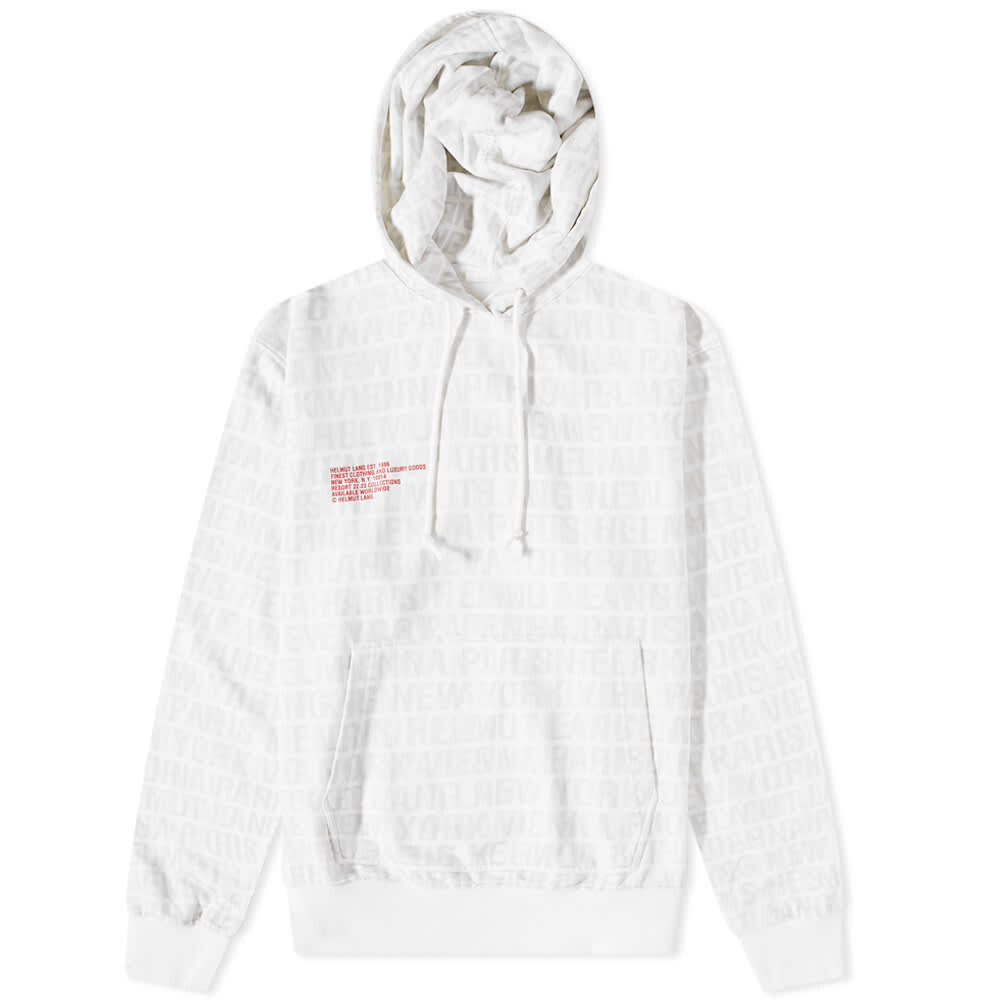 

Толстовка Helmut Lang All Over Logo Popover Hoody