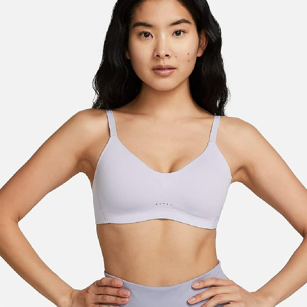 

Спортивный бюстгальтер Nike Dri-FIT Alate Minimalist Light-Support Padded, светло-фиолетовый