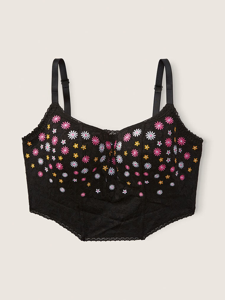 

Корсет Pink Lace Lightly Lined, чёрный