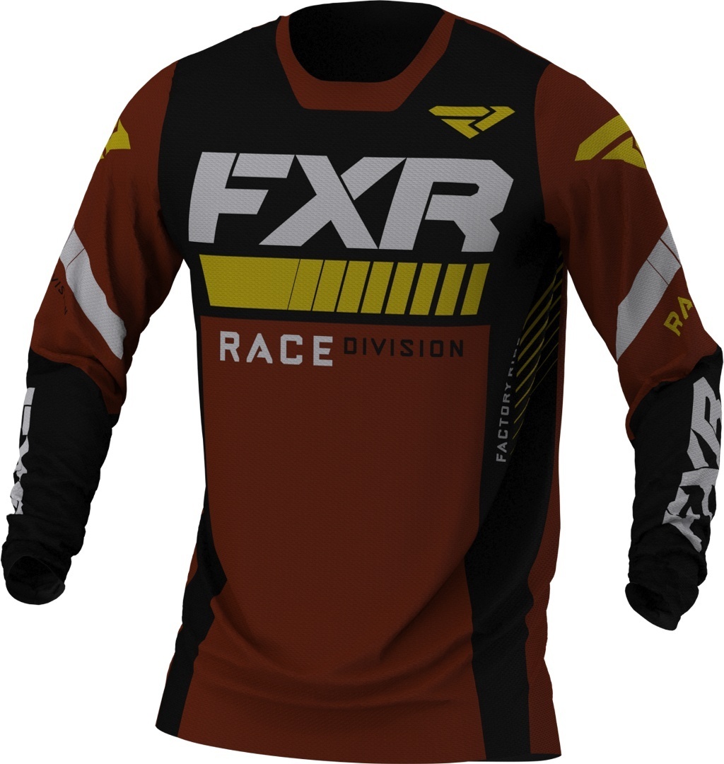 Кофта Джерси FXR Revo MX Gear мотокроссовая, черный/золотистый - фото