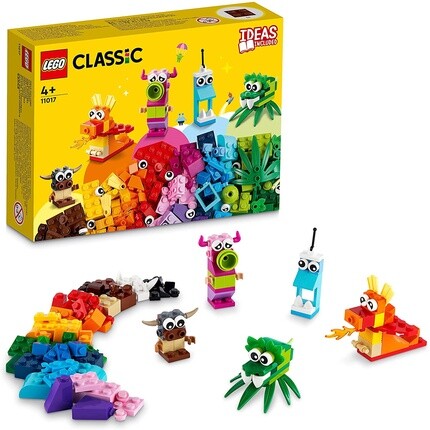 

Конструктор Lego 11017 Classic Creative Monsters Creative Set With Lego Bricks с коробкой для хранения