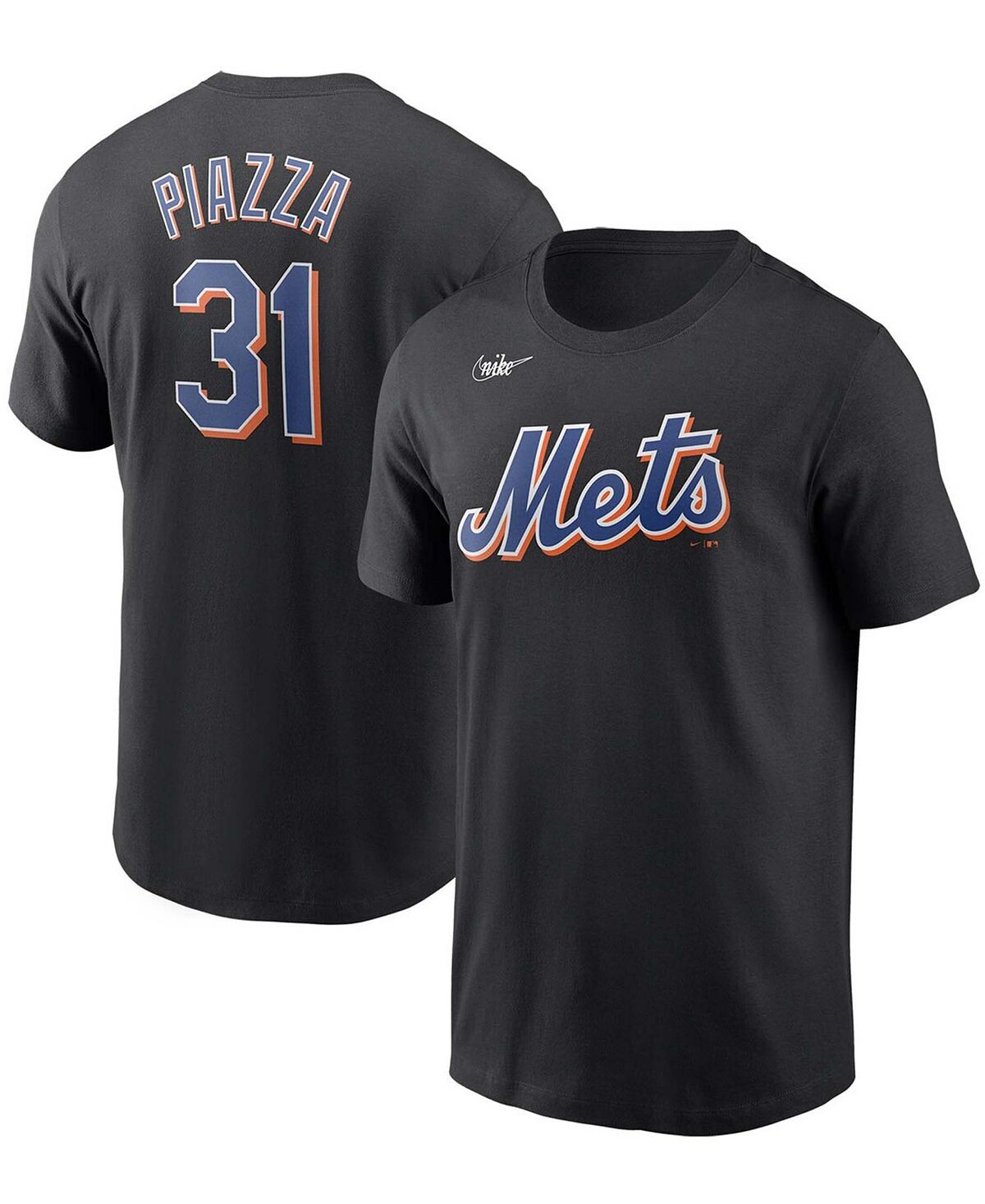 

Мужская футболка Mike Piazza Black New York Mets Cooperstown Collection с именем и номером Nike