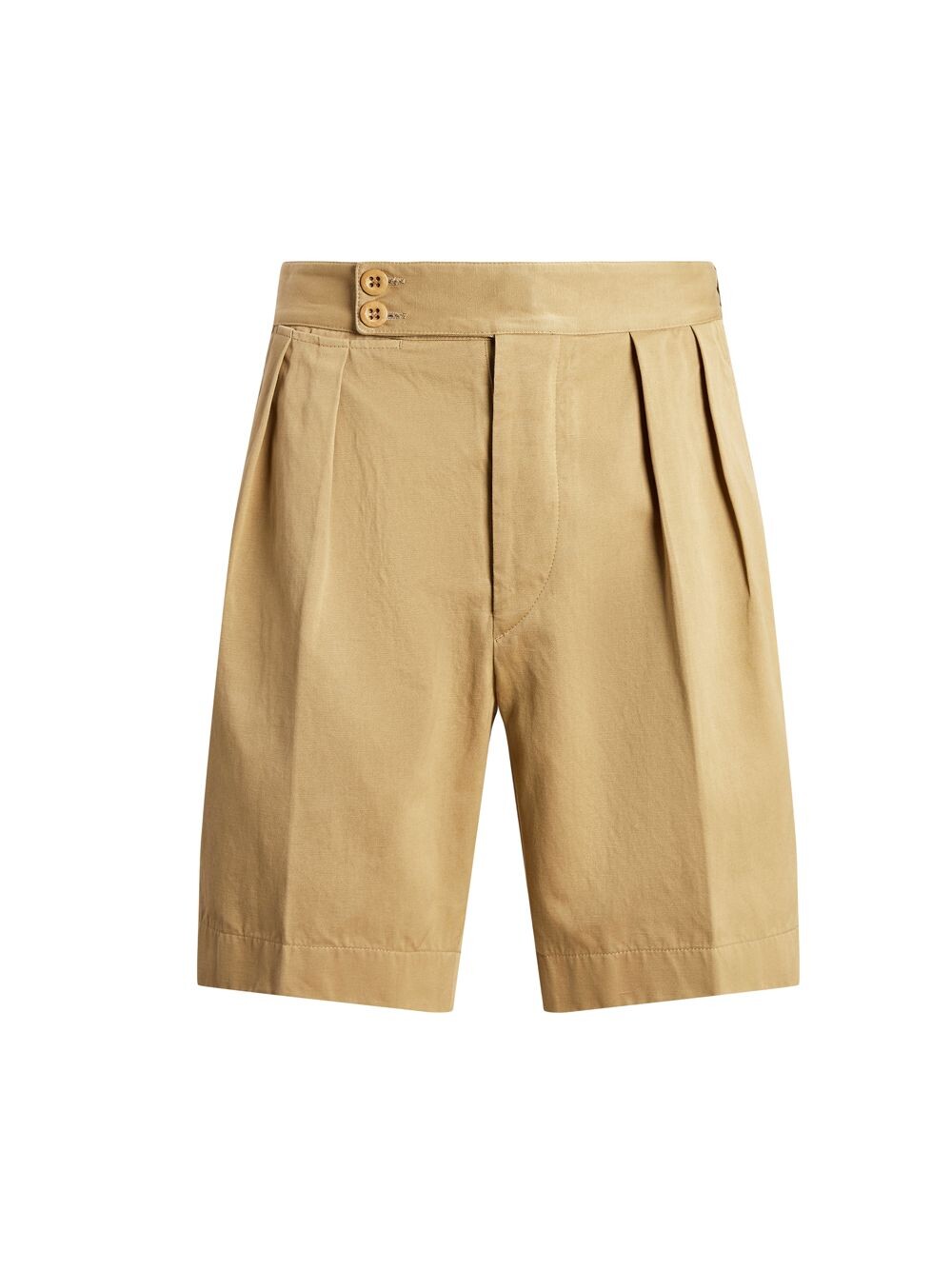 

Плиссированные шорты-бермуды Holden Twill Ralph Lauren Purple Label, хаки