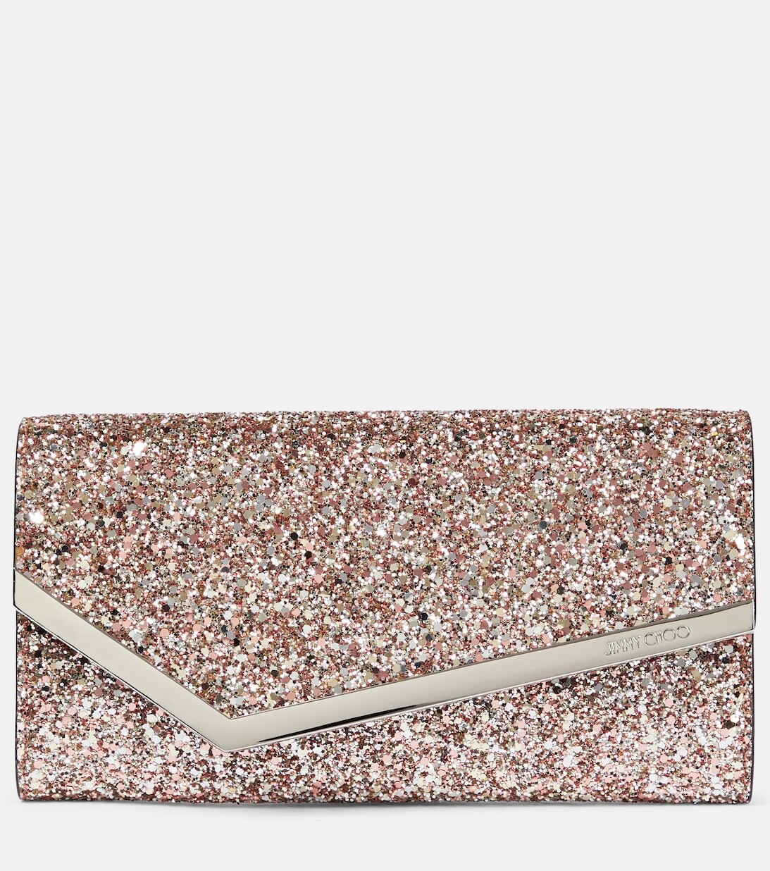 

Декорированный клатч Emmi Jimmy Choo, розовый