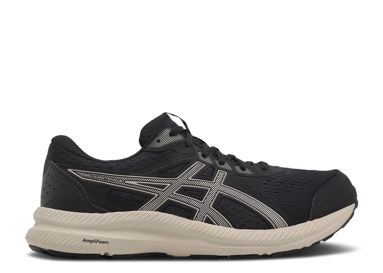

Кроссовки ASICS Gel Contend 8 4E Wide 'Black Simply Taupe', черный