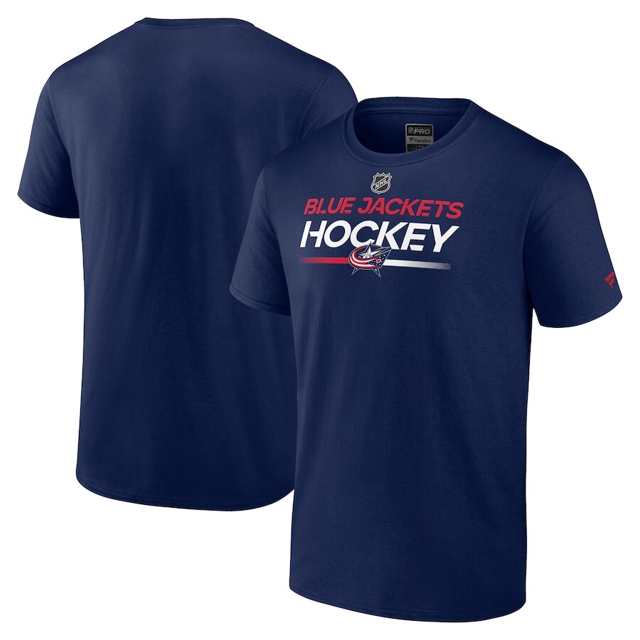 

Футболка с коротким рукавом Fanatics Branded Columbus Blue Jackets, нави