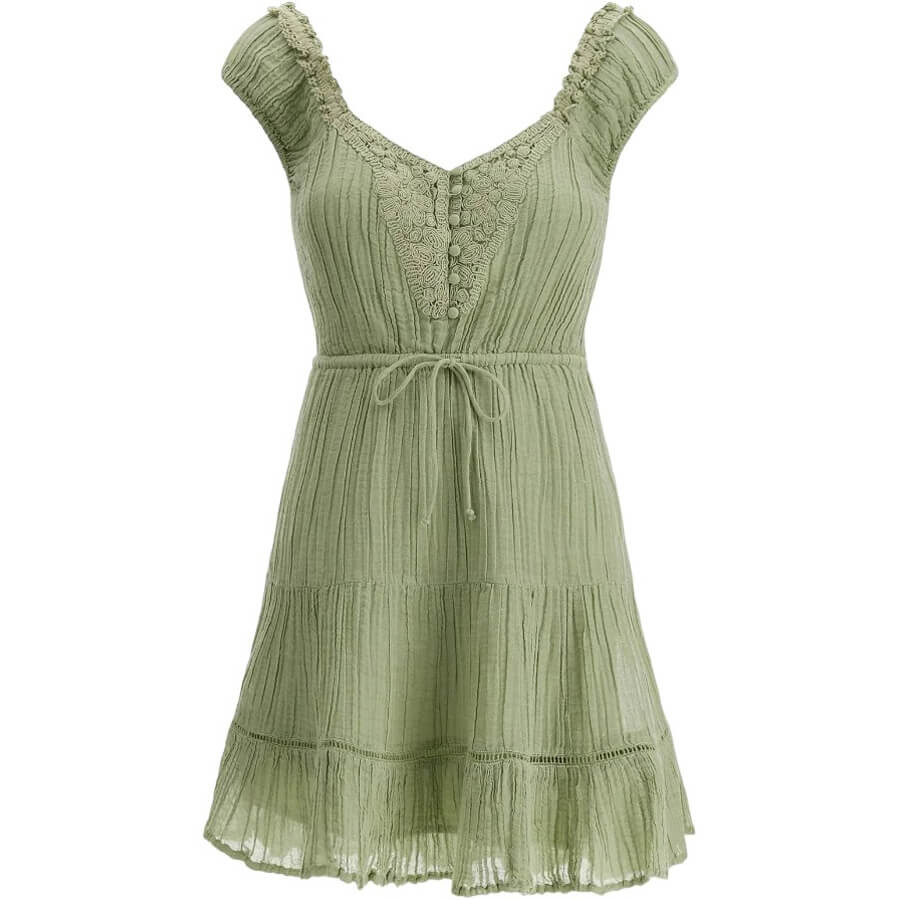 

Платье Guess Fit And Flare, зеленый