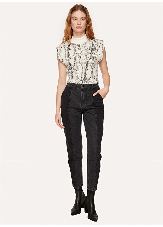 цена Женские джинсовые брюки Skinny антрацитового цвета Black On Black